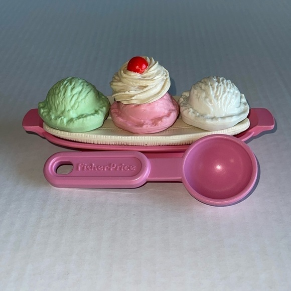 Fisher Price Fun With Foods 8 Piece Ice Cream Sundae Set - Picture 1 of 2
